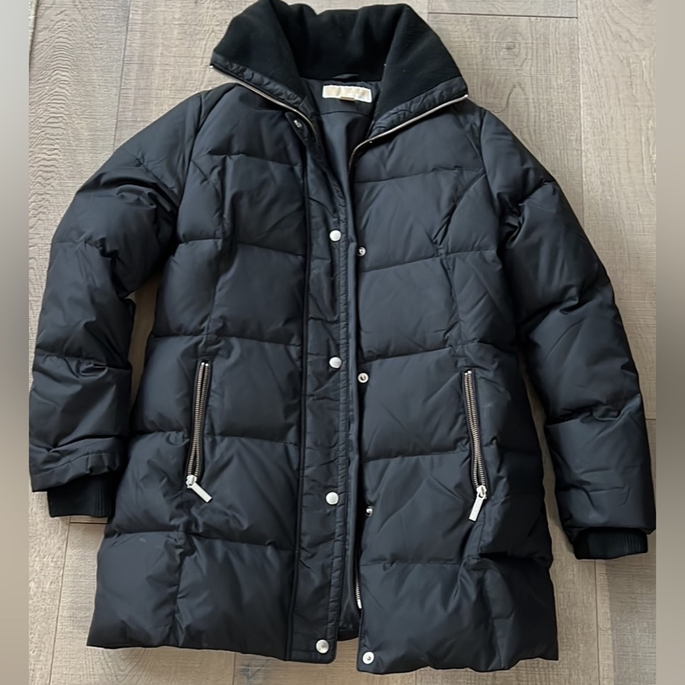 Michael Kors black coat.